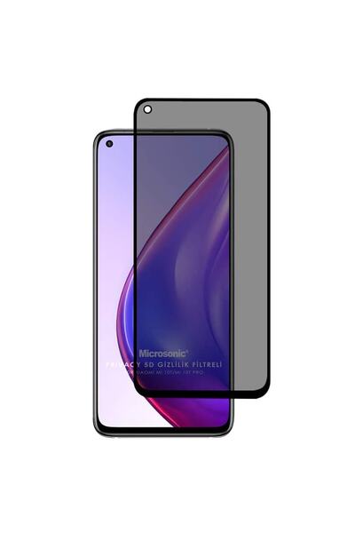 Microsonic Xiaomi Mi 10t Pro Privacy 5d Gizlilik Filtreli Cam Ekran Koruyucu ...