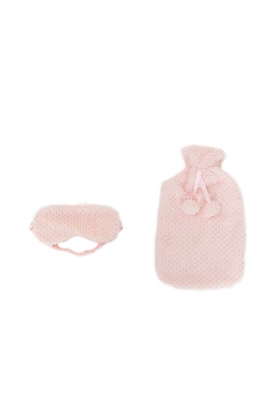 Karaca Home New Year New Year Dream Hot Water Bag And Pink Sleeping Glasses Set