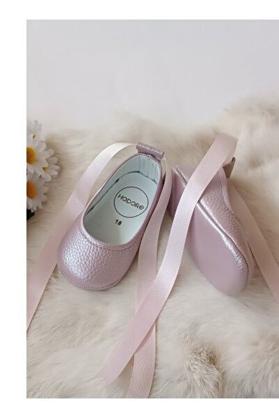 Hodore Fiore Genuine Leather Baby Ballerina Loafer Lilac