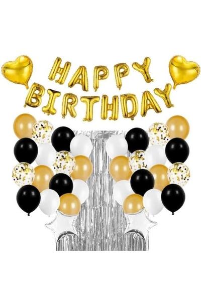 MFM Σετ μπαλόνια από χρυσό φύλλο για πάρτι γενεθλίων