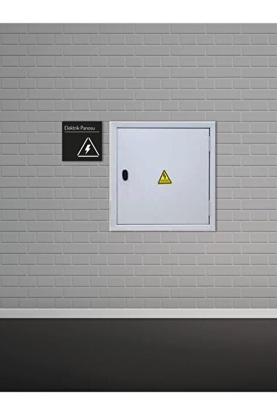 EGESTA لوحة كهربائية للباب/الممر تحذير علامة تحويل معزولة - أسود