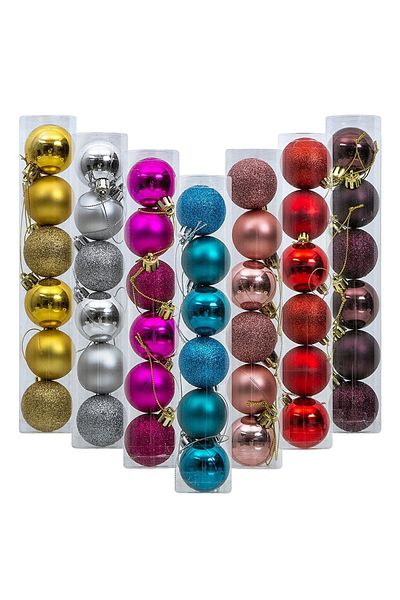 party mix Mingi pentru brad de Crăciun 3,5 cm Set de 6 Ornamente de Anul Nou Crăciun