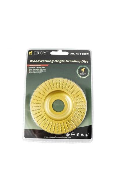 TROY Avuç Taşlama Için Ahşap Aşındırıcı Törpü Disk 100 Mm Düz Yassı