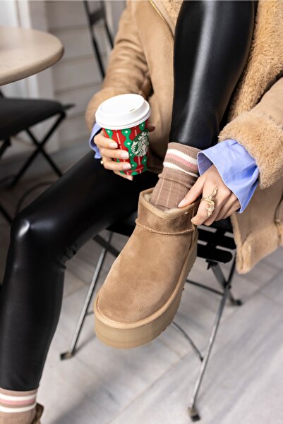 ANGELİNA JONES Alba Kadın W Clasic Tutun Mini Platform Bot