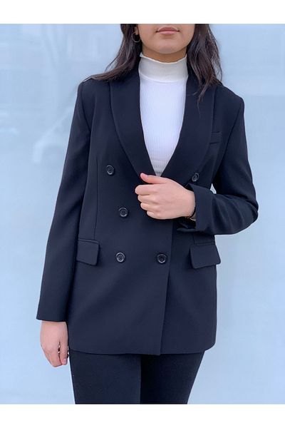 AYHAN Двуредно сако с двойни джобове и копчета