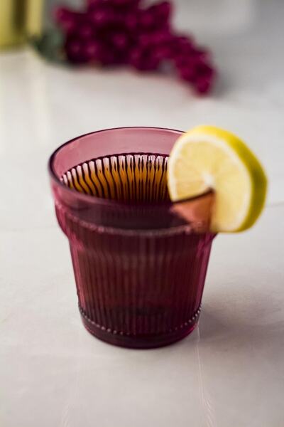 Depa أكريليك بلوم 6 قطع كوب قصير وكوب قهوة للمشروبات الغازية 300 مل ليس زجاجيًا