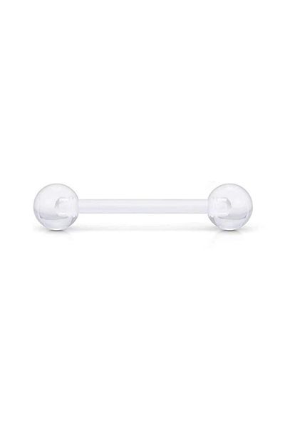 Jaida Moda Unisex Two End Ball End Bioplastic Tragus Helix Cartilage Piercing