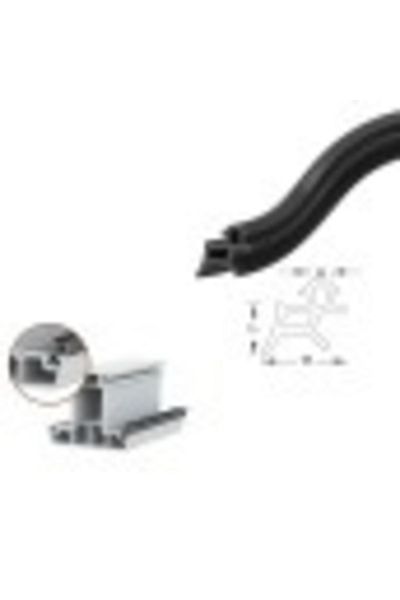 CONTACALL Pimapen PVC Door Window Replacement Wick Gasket 250 Meters Black