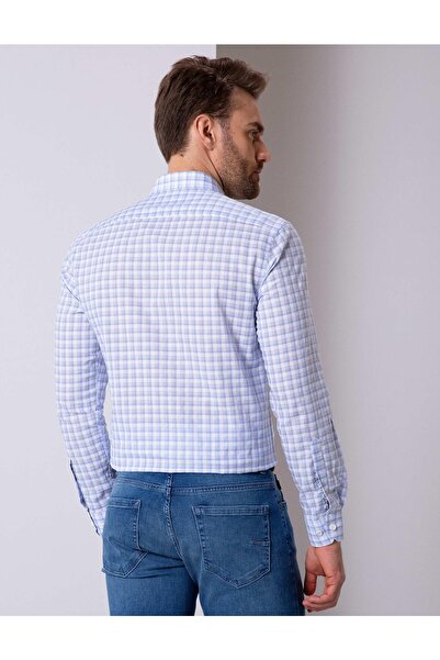 Pierre Cardin Light Blue Slim Fit Men's Shirt