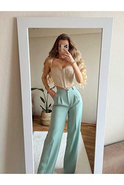 MOCCHI Four Seasons Atlas Fabric Palazzo Women's Suit