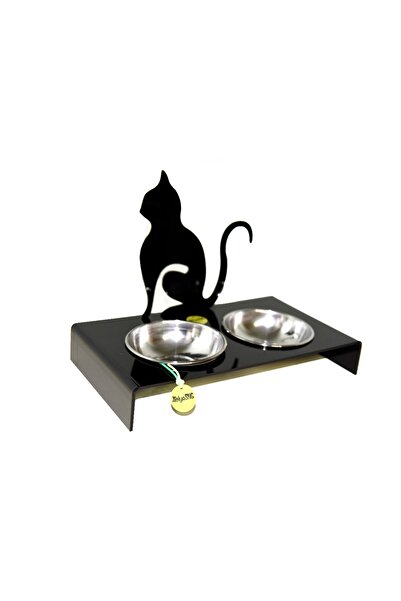 Atölye SNG Pleksi Ayaklı Mama Su Kabı