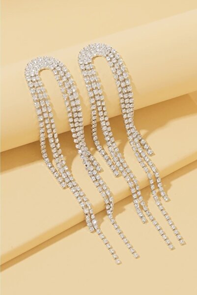 Everglow Jewelry أقراط متدلية من حجر الراين مع تفاصيل دوران ممتازة وأحجار كري...