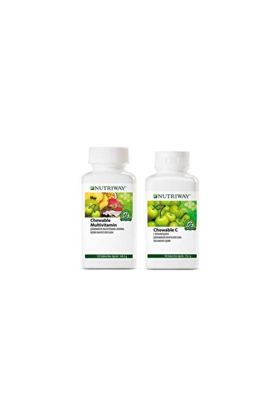 Nutriway Çocuklar Için Destek Seti Amway Amway ( 1x Chewable Multivitamin, 1x...