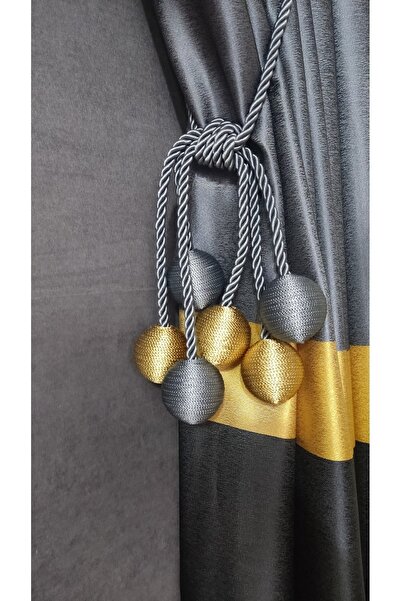 Yuka 6 Toplu Braçol Kornişe Takma Tavan Yan Bağlama Perde Toplama Aksesuarı T...