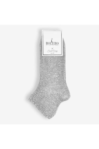 Bolero Velvet Textured Women's Winter Short Home Socks