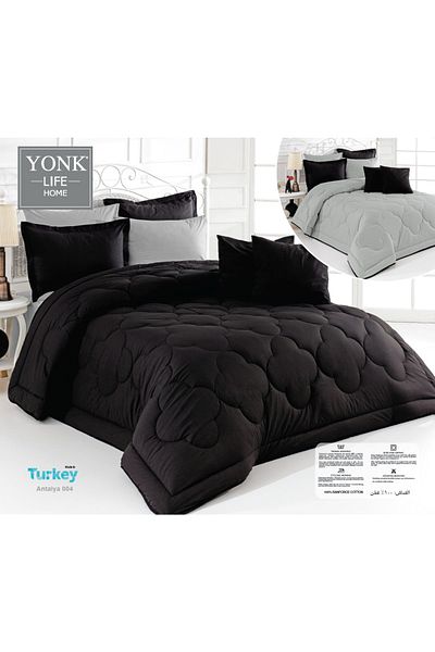 Zarif Home NATURAL RANFORCE SINGLE PERSON SILICONE QUILT - STRAIGHT