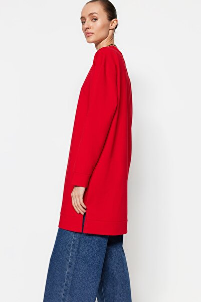 Trendyol Modest Sweatshirt - Rot - Relaxed