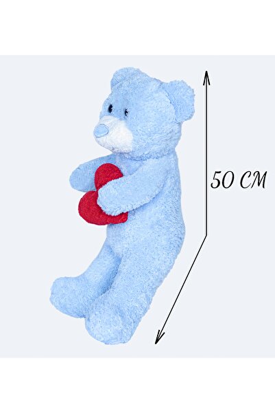 Bora Toys 50 Cm Kalpli Peluş Sevimli Ayıcık