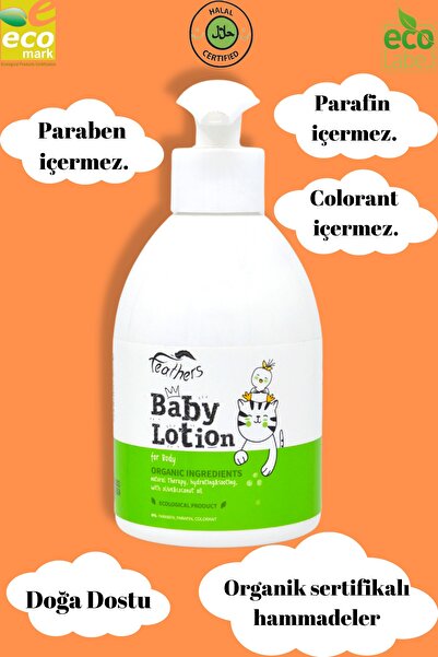 Cosmolive Bebek Losyonu | Organik Içerikli | Zeytinyağı & Aloe Vera | Paraben & Parafin Içermez | 300 ml