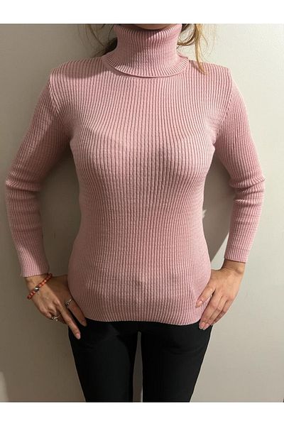 Yerli Women's Pink Knitwear Sweater