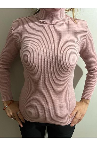 Yerli Women's Pink Knitwear Sweater