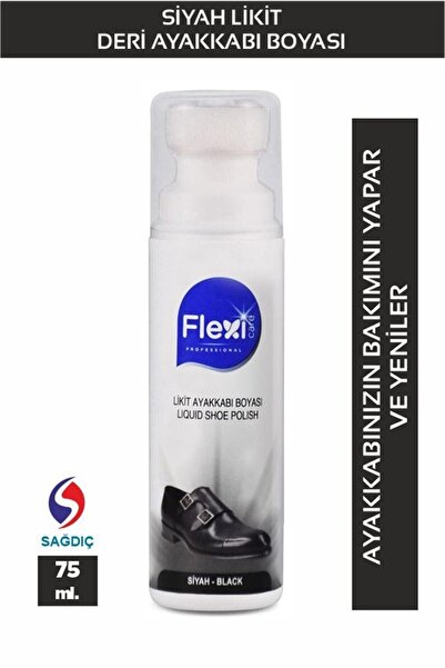 FLEXİCARE Siyah Spor Deri Likit Ayakkabı Boyası 75 Ml