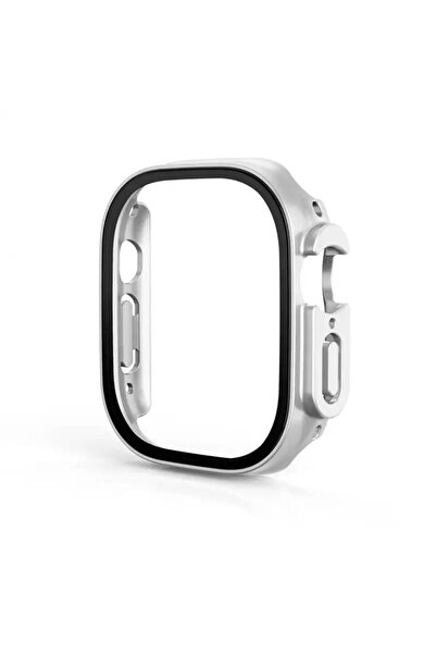 Mi7a Apple Watch Ultra 49mm Kılıf Kasa Ve Ekran Koruyucu 360 Koruma Sert Pc