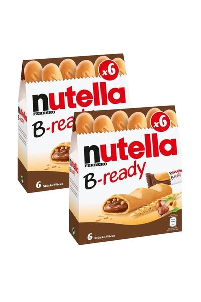 Nutella Ferrero B-ready Çikolata Dolgulu Gofret Avantaj Paket 2 X 132 Gr