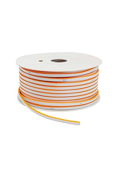 repplam 1 Metre 12 Volt Neon Led Amber 12v Neon Şerit Led Yüksek Işık Silikon...