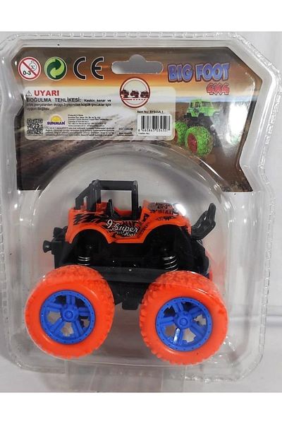 Maxx Wheels سيارة احتكاك بيج فوت 4x4 برتقالية