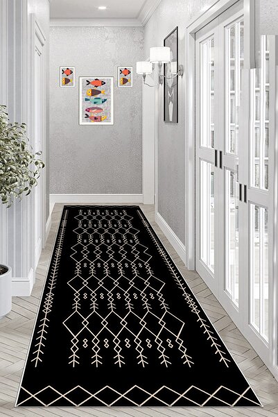 Halise Home Kaymaz Taban Yıkanabilir Dijital Baskı Yolluk Mutfak Halısı