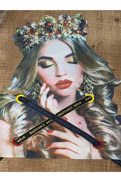 Gönülden Tasarım 40x31 cm Cercei Coroană Cataramă Femei Aplikat Vizual Patch Accesoriu Crestătură