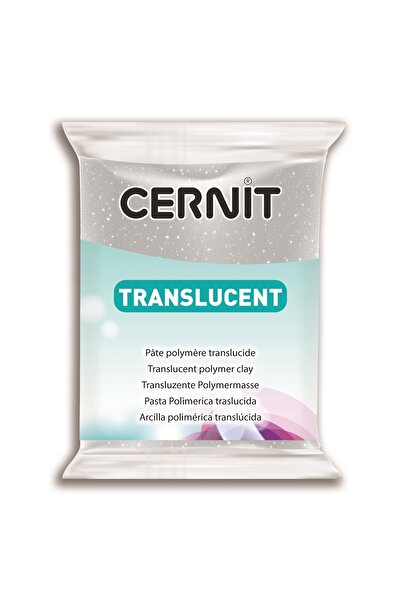 Cernit Translucent (transparan) Polimer Kil 56 Gr. 080 Glitter Silver
