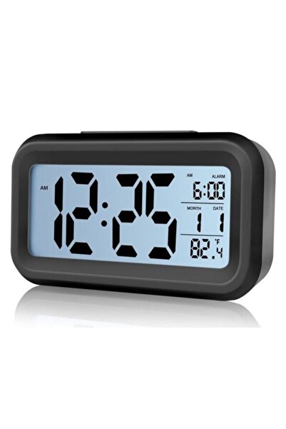 Genel Markalar Akıllı Dijital Masa Saati Alarmlı Karanlık Sensörlü Fotoselli ...