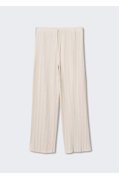 MANGO Woman Pleated Palazo Trousers