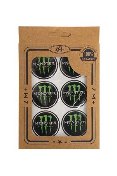 Monster Energy Koruma Takozu Damla Etiket Sticker Ø39mm