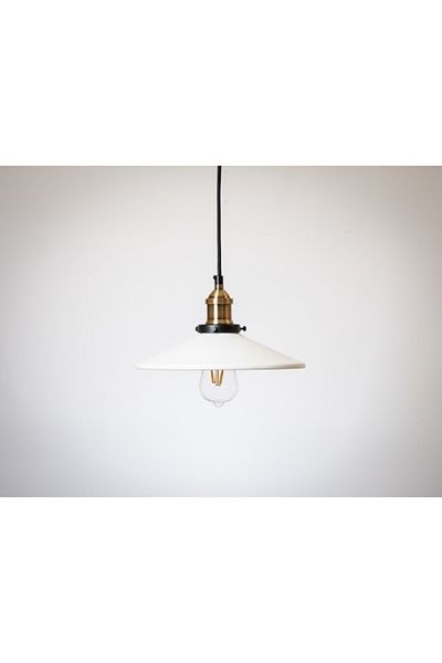RİOLİGHT Retro16 Rustic Kitchen - Single E27 Base Metal Pendant Lamp, Diameter: 28cm