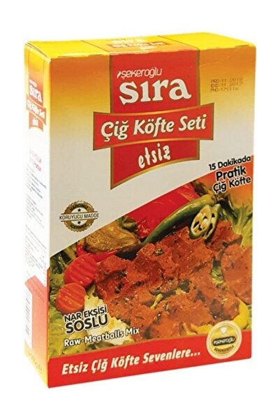 Şekeroğlu Sıra Çiğ Köfte Seti Etsiz 500 Gr X 3
