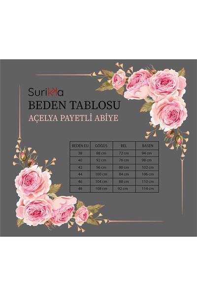 Surikka Βραδινό φόρεμα με παγιέτες Azalea Hijab Indigo