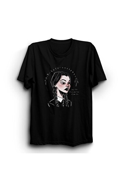The Fame Wednesday Adams, Mrzim Sve, 100% pamuk Unisex Crna Majica