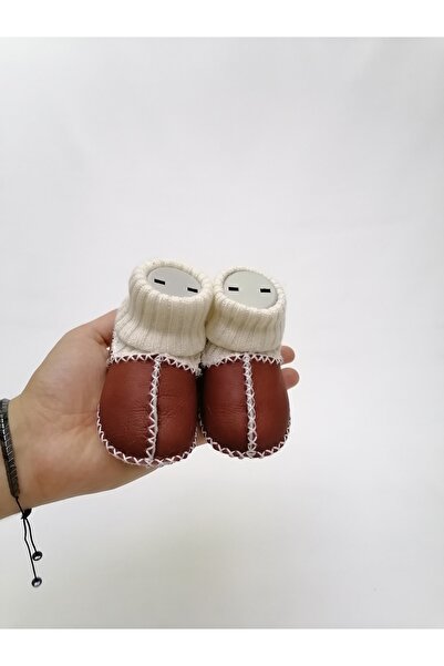 Bibi Loafer Kuzu Derisi Içerisi Pamuk Kahve Rengi Çoraplı Patik 1 Çift