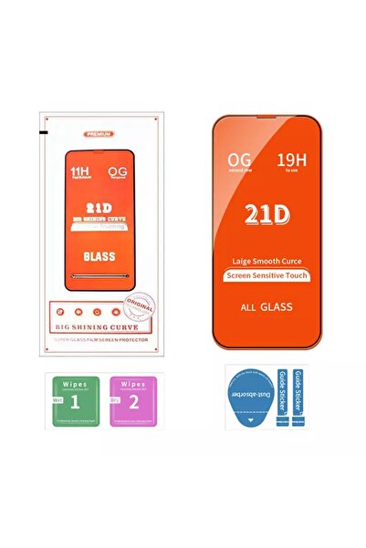 SKV MOBILE Iphone 12 Tam Ekran Koruyucu Kırılmaz Cam