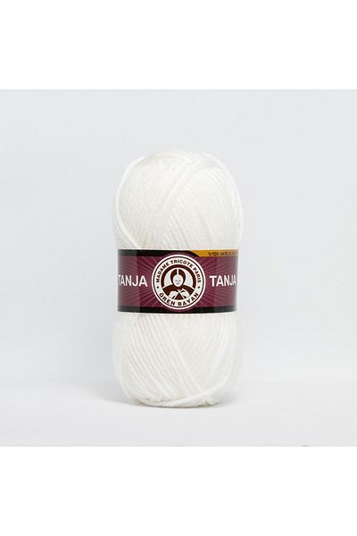 Ören Bayan Tanja Hand Knitting Thread 100 Gr Color 111 Milk White