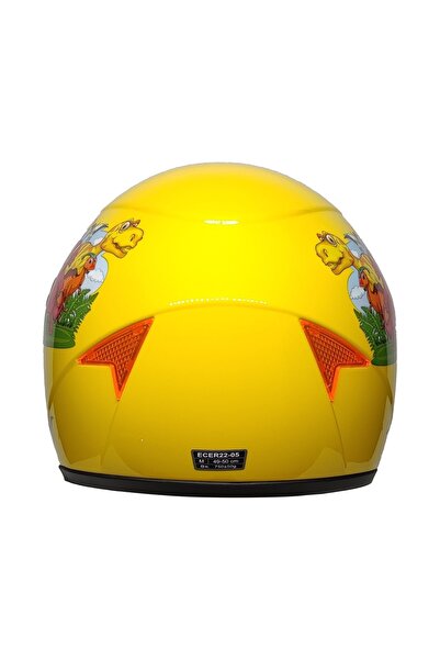 MTS Sy118 Çocuk Motosiklet Kaskı – Dino Yellow