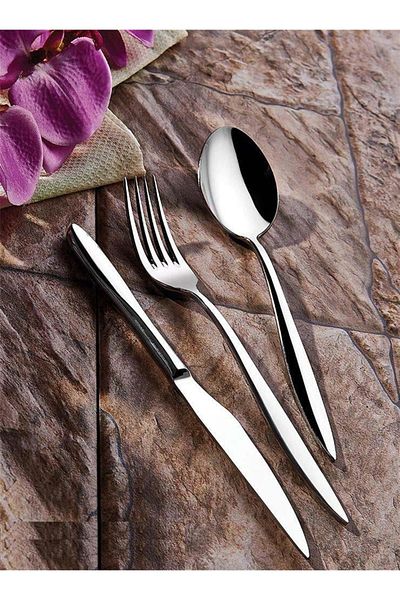 Kahramanlar 72 Pieces Fork Spoon Knife Set for 12 People