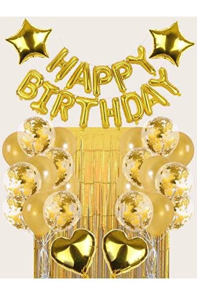 MFM Set de baloane din folie de aur pentru petrecere de aniversare
