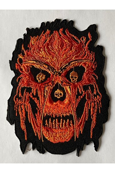 StüdyoÜmitTişört Skull Iskelet-kurukafa Gothıc Bıker Patch-peç,arma Ve Kot Ya...