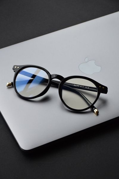 LOOKUP Blue Light Protection Glasses Optical Compatible Can Change Glasses Blue Block Glasses Unisex Black Frame