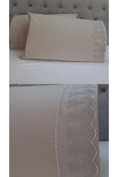 Çeyiz Bahçesi Μαξιλαροθήκη Cappuccino Halemre 50&70