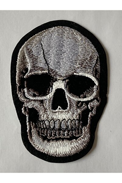 StüdyoÜmitTişört Skull Iskelet-kurukafa Gothıc Bıker Patch-peç,arma Ve Kot Ya...